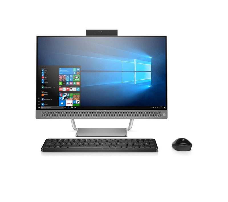 HP Pavilion All-in-One Computer, Intel i5-7400T, 8GB RAM, 1TB Hard Drive, Windows 10 (24-a210, Silver)