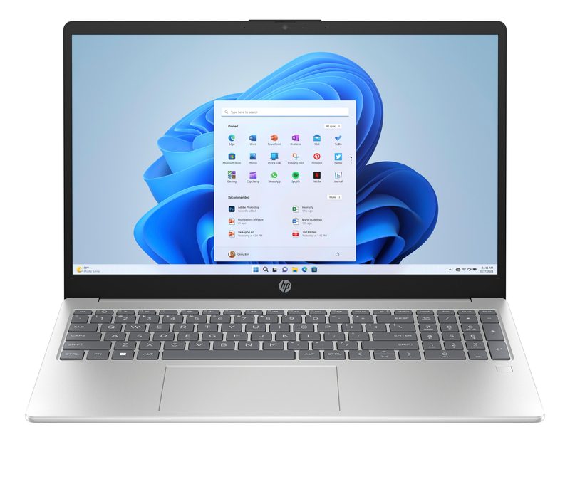 HP 15-fd1254la Intel Core Ultra 5 125H Laptop 39.6 cm (15.6") Touchscreen Full HD 32 GB DDR5-SDRAM 512 GB SSD Wi-Fi 6 (802.11ax) Windows 11 Home Silver