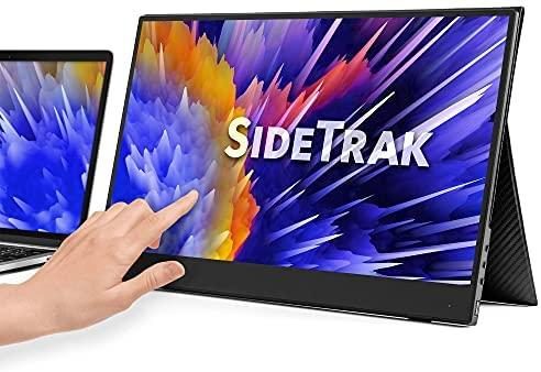SideTrak Solo 17.3” Touchscreen Portable Monitor for Laptop | Freestanding Full HD LED USB Laptop Dual Screen with Cover | Compatible with PC & Chrome | Powered by USB-C or HDMI