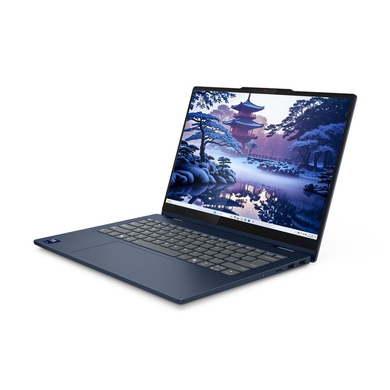 Lenovo IdeaPad 5 2-in-1 14IAL10 Intel Core Ultra 7 255H Hybrid (2-in-1) 35.6 cm (14") Touchscreen WUXGA 16 GB LPDDR5x-SDRAM 1 TB SSD Wi-Fi 6 (802.11ax) Blue Hungarian