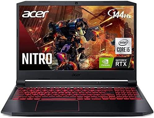 Acer Nitro 5 AN515 Gaming Laptop | Intel Core i5-10300H Up to 4.5GHz | NVIDIA GeForce RTX 3050 GPU | 15.6″ FHD 144Hz IPS | 8GB DDR4 | 256GB NVMe SSD | Intel Wi-Fi 6 | Backlit Keyboard | TWE Cloth