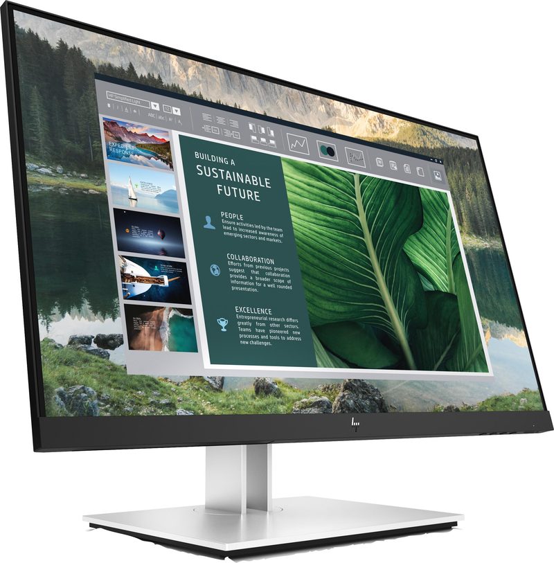 HP E-Series E24u G4 computer monitor 60.5 cm (23.8") 1920 x 1080 pixels Full HD Black