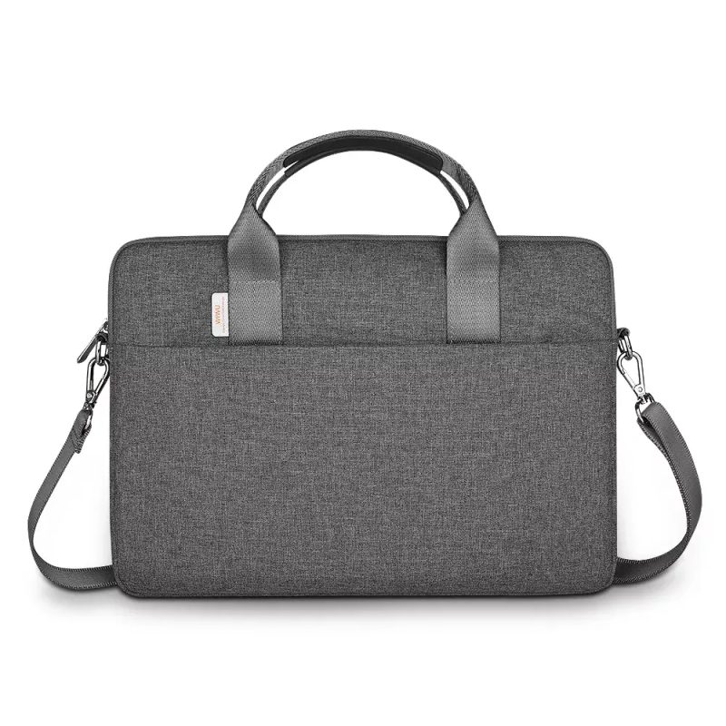 WiWU Minimalist Laptop Bag Water-Resistant Multi-Pockets Large Capacity Shoulder HandBag Black for Macbook