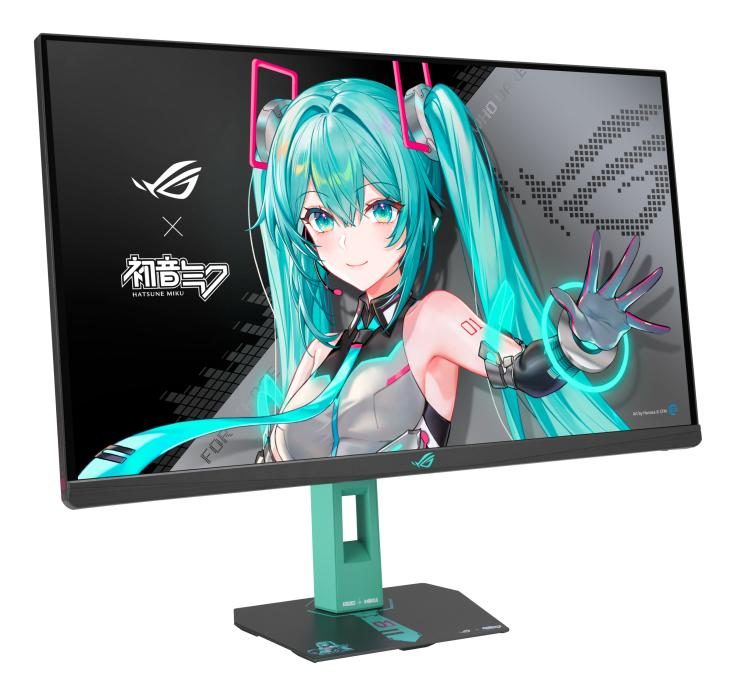ASUS ROG Strix XG27ACMEG-G Hatsune Miku Edition computer monitor 68.6 cm (27") 2560 x 1440 pixels Wide Quad HD LCD Multicolour
