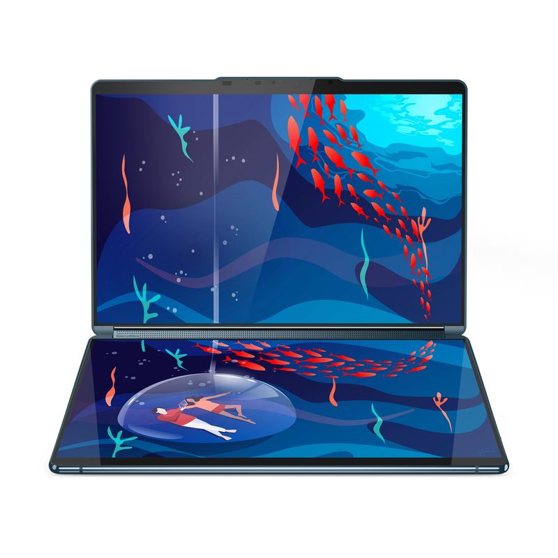 Lenovo Yoga Book 9 13IRU8 Intel® Core™ i7 i7-1355U Hybrid (2-in-1) 33.8 cm (13.3") Touchscreen 2.8K 16 GB LPDDR5x-SDRAM 1 TB SSD Wi-Fi 6E (802.11ax) Windows 11 Home Teal