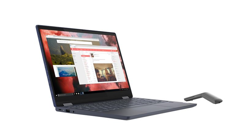 Lenovo Yoga 6 13ALC6 AMD Ryzen™ 7 5700U Hybrid (2-in-1) 33.8 cm (13.3") Touchscreen Full HD 16 GB DDR4-SDRAM 512 GB SSD Wi-Fi 6 (802.11ax) Windows 11 Home Blue