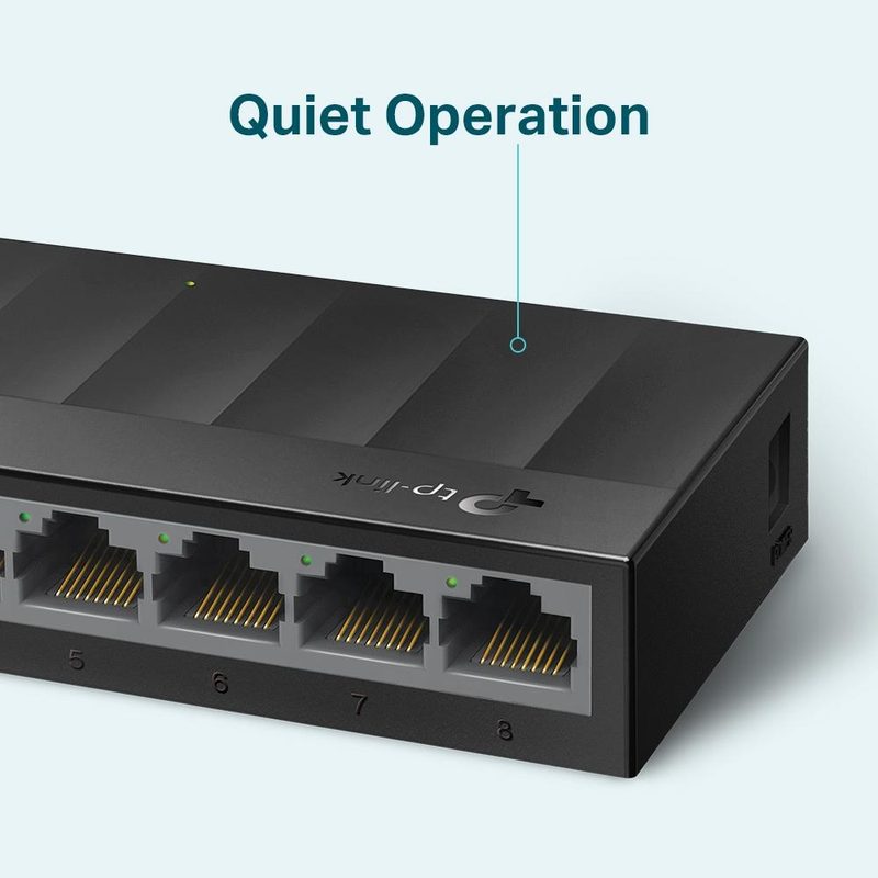 TP-Link LS1008G Unmanaged Gigabit Ethernet (10/100/1000) Black
