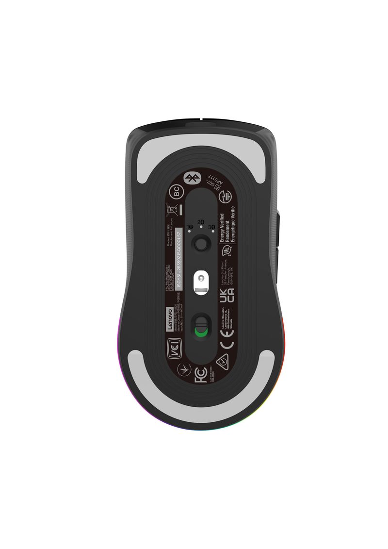 Lenovo Legion M220 mouse Gaming Ambidextrous RF Wireless + Bluetooth + USB Type-C Optical 5000 DPI