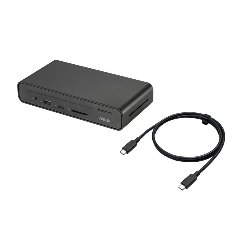 ASUS Triple Display USB-C Dock Duo DC301 Wired USB 3.2 Gen 2 (3.1 Gen 2) Type-C Black
