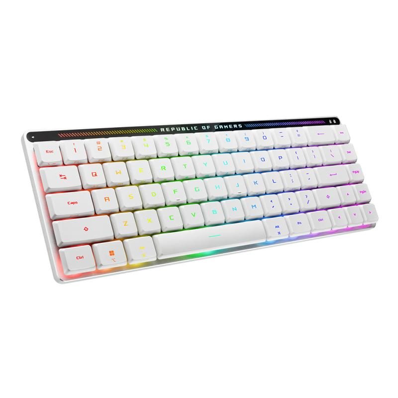 ASUS 90MP03EC-BKNA10 keyboard Gaming USB + RF Wireless + Bluetooth Nordic White