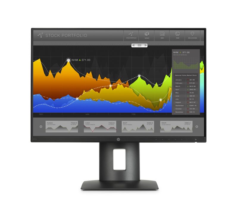 HP Z24nq computer monitor 60.5 cm (23.8") 2560 x 1440 pixels LED Black