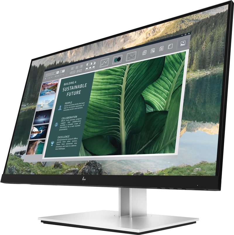 HP E-Series E24u G4 computer monitor 60.5 cm (23.8") 1920 x 1080 pixels Full HD Black