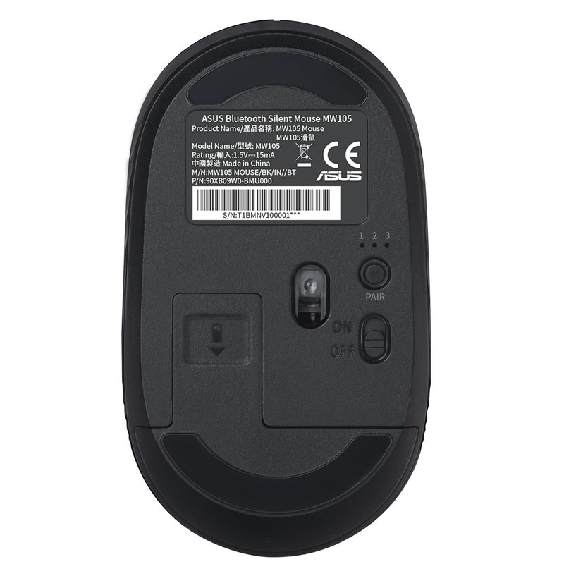 ASUS Bluetooth Silent MW105 mouse Home Ambidextrous Optical 1600 DPI