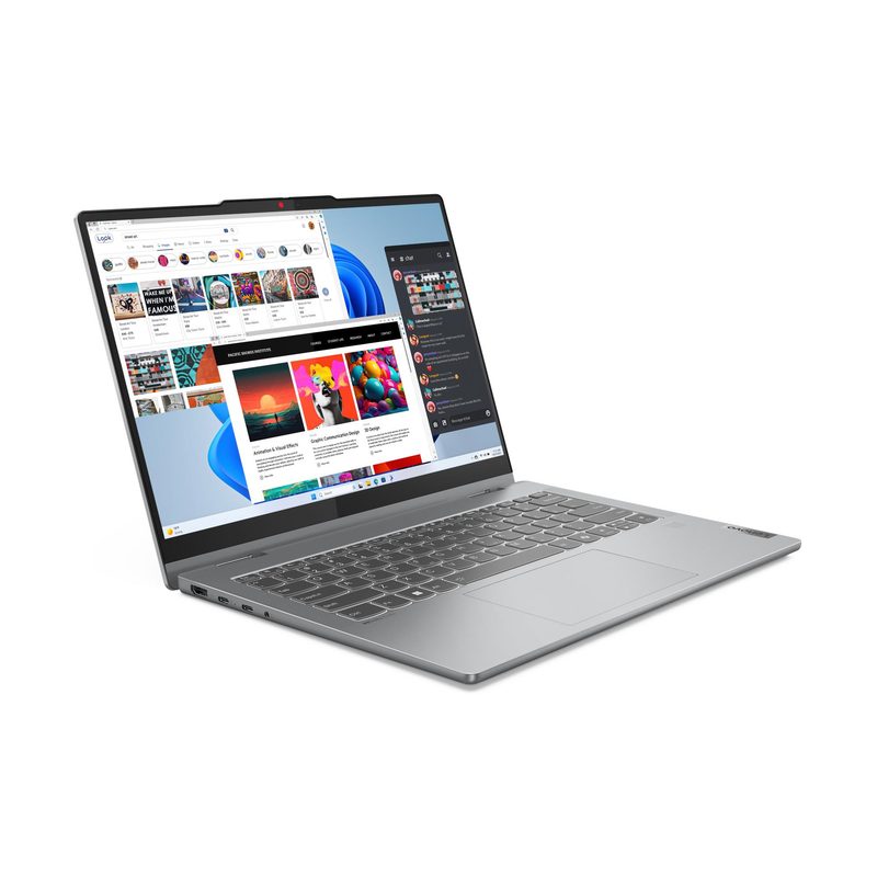 Lenovo IdeaPad 5 2-in-1 14IRH9 Intel® Core™ i7 i7-13620H Hybrid (2-in-1) 35.6 cm (14") Touchscreen WUXGA 16 GB LPDDR5x-SDRAM 512 GB SSD Wi-Fi 6 (802.11ax) Windows 11 Home Grey Belgian
