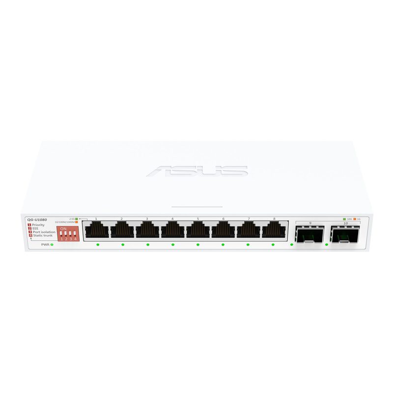 ASUS QG-U1080 Unmanaged 2.5G Ethernet (100/1000/2500) White