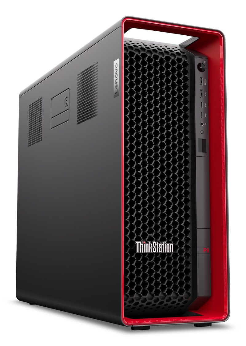 Lenovo ThinkStation P8 AMD Ryzen Threadripper PRO PRO 9945WX 64 GB DDR5-SDRAM 1 TB SSD Windows 11 Pro Tower Workstation Black
