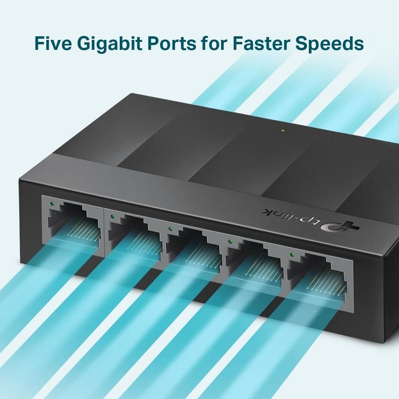 TP-Link LS1005G Unmanaged Gigabit Ethernet (10/100/1000) Black