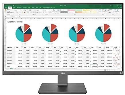 LG 27UK670-B Monitor 27″ UHD (3840 x 2160) IPS Display, sRGB 99% Color Gamut, HDR10, 3-Side Virtually Borderless Design, USB Type-C with 40W PD and Tilt/Height/Pivot/Swivel Adjustable Stand – Black