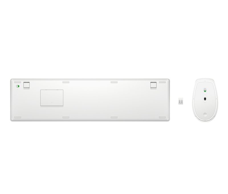 HP 655 WIRELESS KB/MSE COMBO WHT keyboard Mouse included Universal RF Wireless + USB White