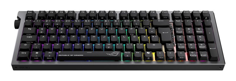 ASUS ROG Strix Morph 96 Wireless keyboard Gaming USB + RF Wireless + Bluetooth QWERTZ German Black