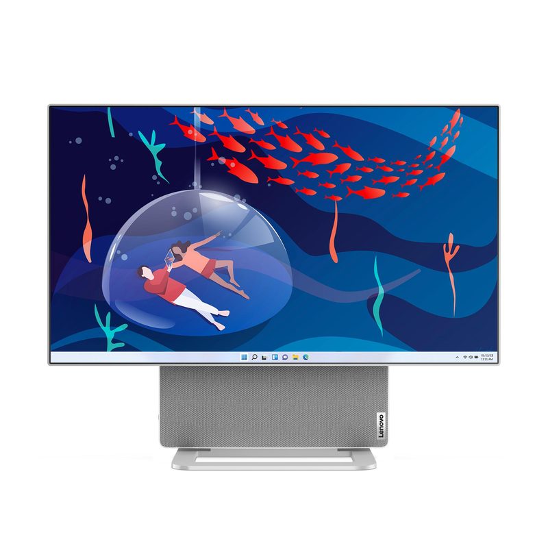 Lenovo Yoga AIO 7 27APH8 AMD Ryzen™ 7 7840HS 68.6 cm (27") 2560 x 1440 pixels All-in-One PC 16 GB LPDDR5x-SDRAM 512 GB SSD Windows 11 Home Wi-Fi 6E (802.11ax) Grey
