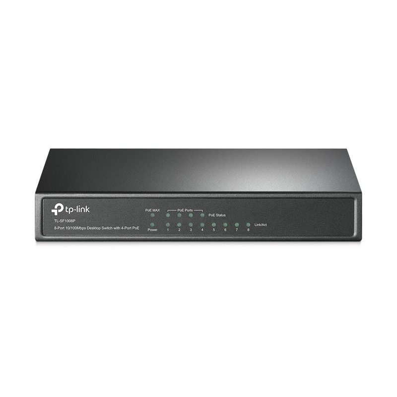 TP-Link TL-SF1008P Unmanaged Fast Ethernet (10/100) Power over Ethernet (PoE) Olive