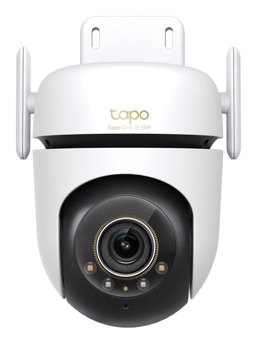 TP-Link Outdoor Pan/Tilt Security Wi-Fi Camera SPEC: 3K 5MP (2880x1620), 2.4 GHz, 2 × External Antennas, 1 × Ethernet Port, Horizontal 360º