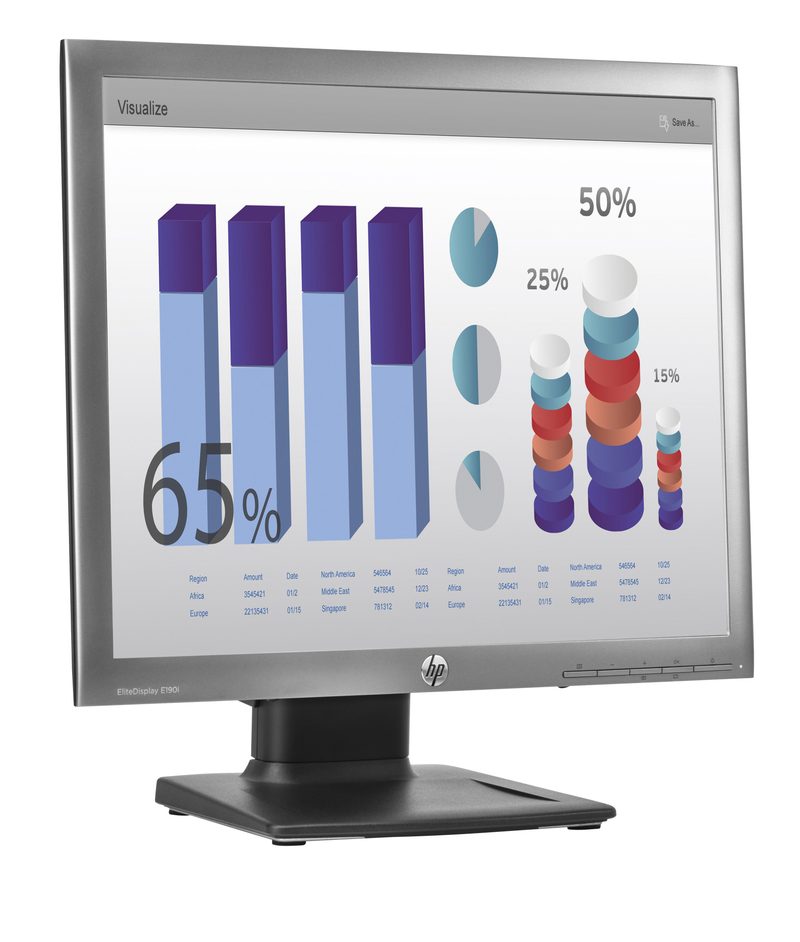 HP E190i computer monitor 48 cm (18.9") 1280 x 1024 pixels LED Silver