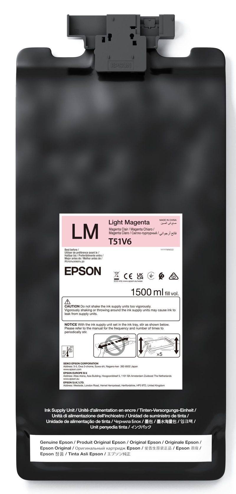 Epson UltraChrome GS3 Light Magenta T51V600 (1.5LT)