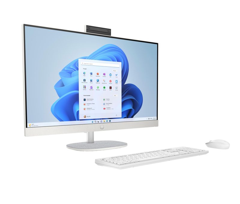 HP 27-cr0000sa AMD Ryzen™ 7 7730U 68.6 cm (27") 1920 x 1080 pixels All-in-One PC 16 GB DDR4-SDRAM 512 GB SSD Windows 11 Home Wi-Fi 6 (802.11ax) White