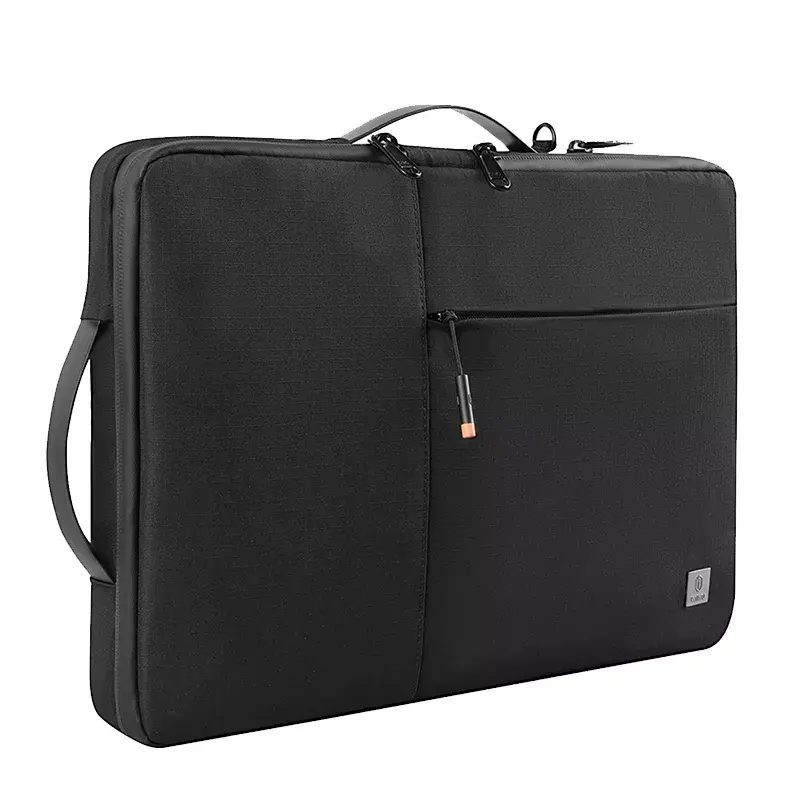 WiWU Alpha Double Layer Sleeve Waterproof Faux Fur Lining Computer Compartment Handbag