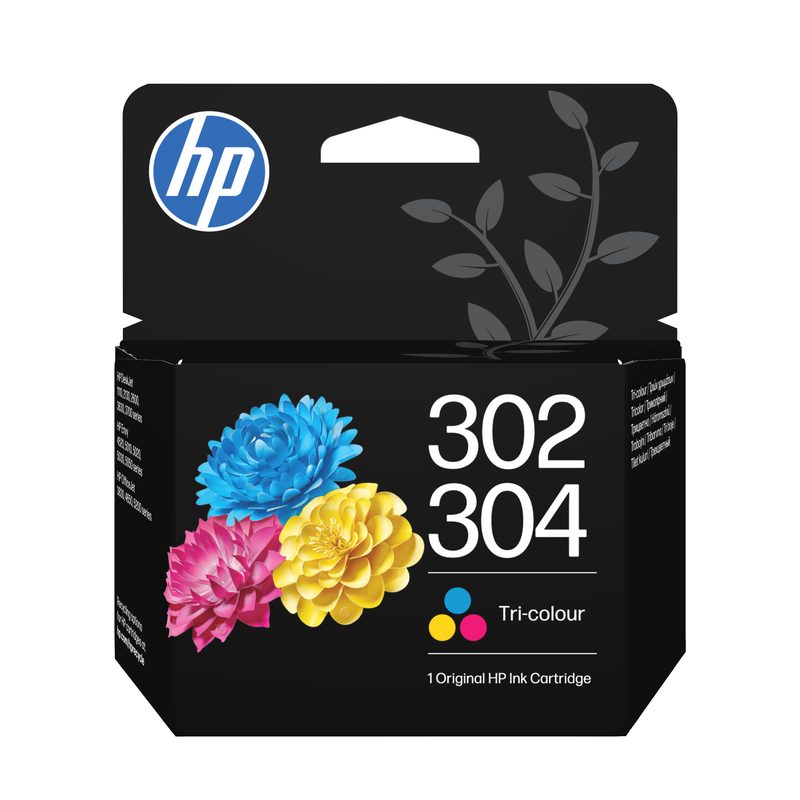HP 302/304 Tri-color/Black Ink Cartridge Combo 2 Pack