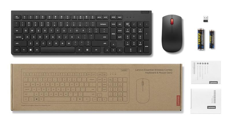 Lenovo 4X31N50729 keyboard Mouse included Home/Office RF Wireless Black