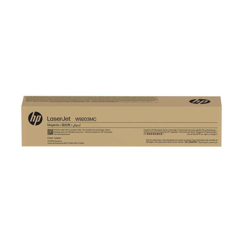 HP W9203MC Magenta Managed Original LaserJet Toner Cartridge
