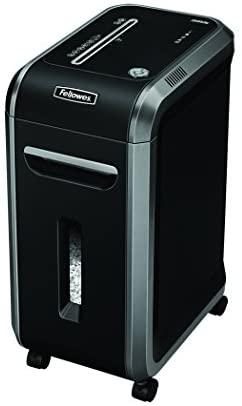 Fellowes 4609001 Powershred 99Ms 14-Sheet Micro-Cut Heavy Duty Paper Shredder with Auto Reverse, Black/Dark Silver, 25.2″ x 11.4″ x 17.3″