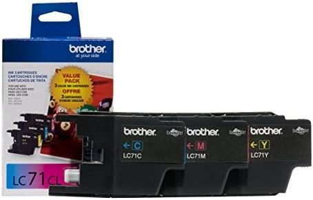Brother LC71 3-Pack Innobella Standard Yield -Ink -Cartridges – Retail Packaging – Cyan/Yellow/Magenta