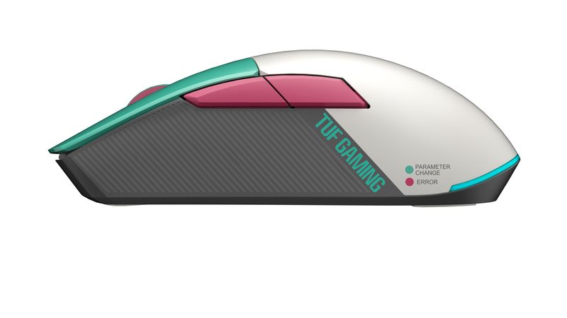 ASUS TUF Gaming Mini Wireless Hatsune Miku Edition mouse Right-hand RF Wireless + Bluetooth + USB Type-A Optical 1200 DPI
