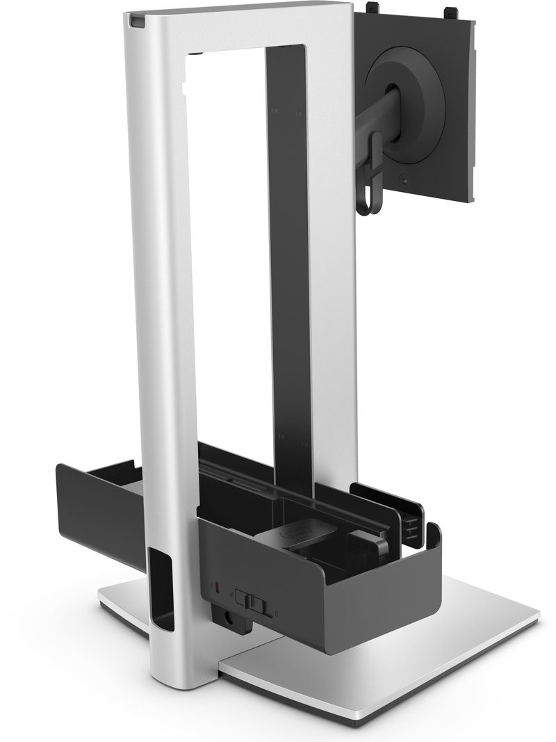DELL Pro Slim OSS25 68.6 cm (27") Desk Black, Silver