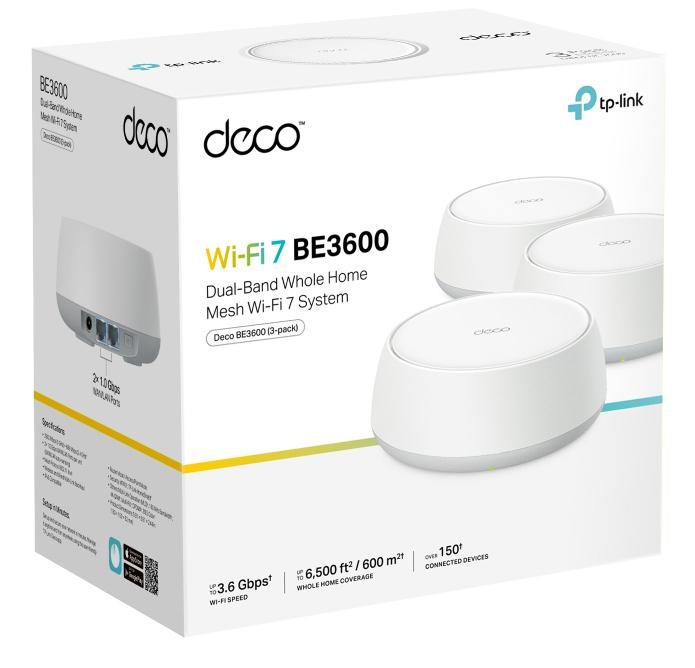 TP-Link Deco BE3600 Dual-band (2.4 GHz / 5 GHz) Wi-Fi 7 (802.11be) White 2 Internal