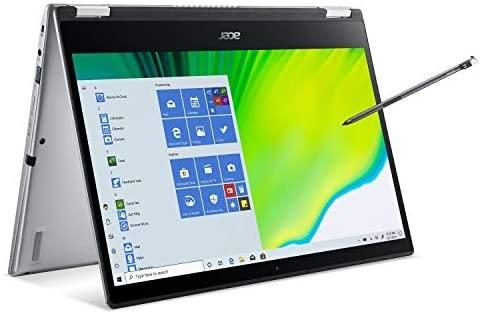 Acer Spin 3 Convertible Laptop, 14″ Full HD IPS Touch, 10th Gen Intel Core i5-1035G4, 8GB LPDDR4, 512GB NVMe SSD, WiFi 6, Backlit KB, Fingerprint Reader, Rechargeable Active Stylus, SP314-54N-50W3