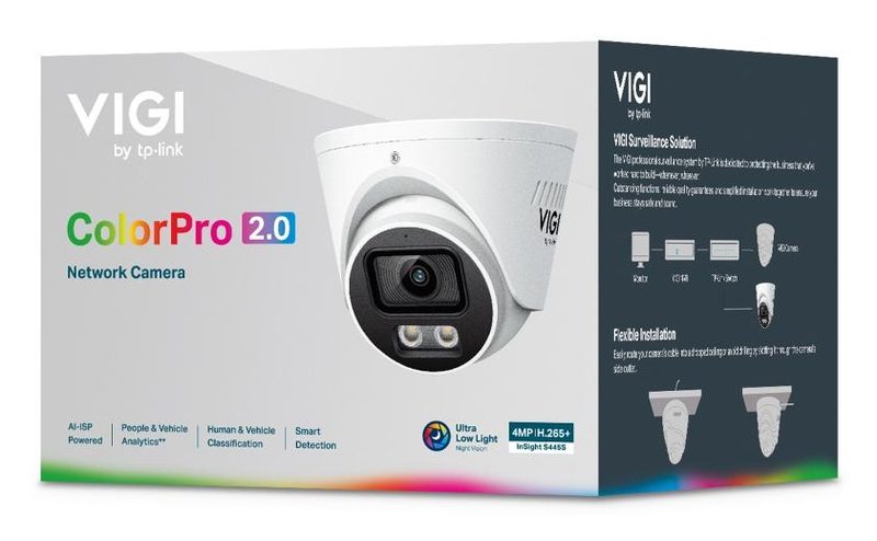 TP-Link VIGI InSight S445S(2.8mm) Dome IP security camera Outdoor 2688 x 1520 pixels Ceiling/wall