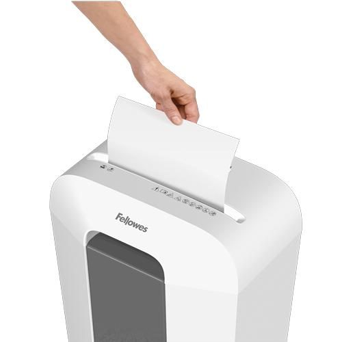 Fellowes LX Series Powershred LX50 (white) Cross-Cut Shredder - patented Safety Lock
