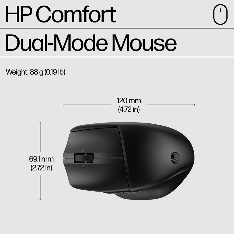 HP 680 Comfort Dual-Mode Keyboard and Mouse Combo