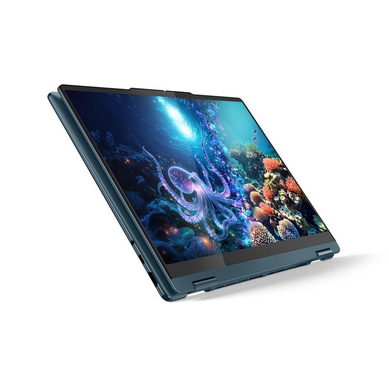 Lenovo Yoga 7 2-in-1 14AKP10 Copilot+ PC AMD Ryzen™ AI 7 350 Hybrid (2-in-1) 35.6 cm (14") Touchscreen 2.8K 32 GB LPDDR5x-SDRAM 1 TB SSD Wi-Fi 7 (802.11be) Windows 11 Home Teal Italian