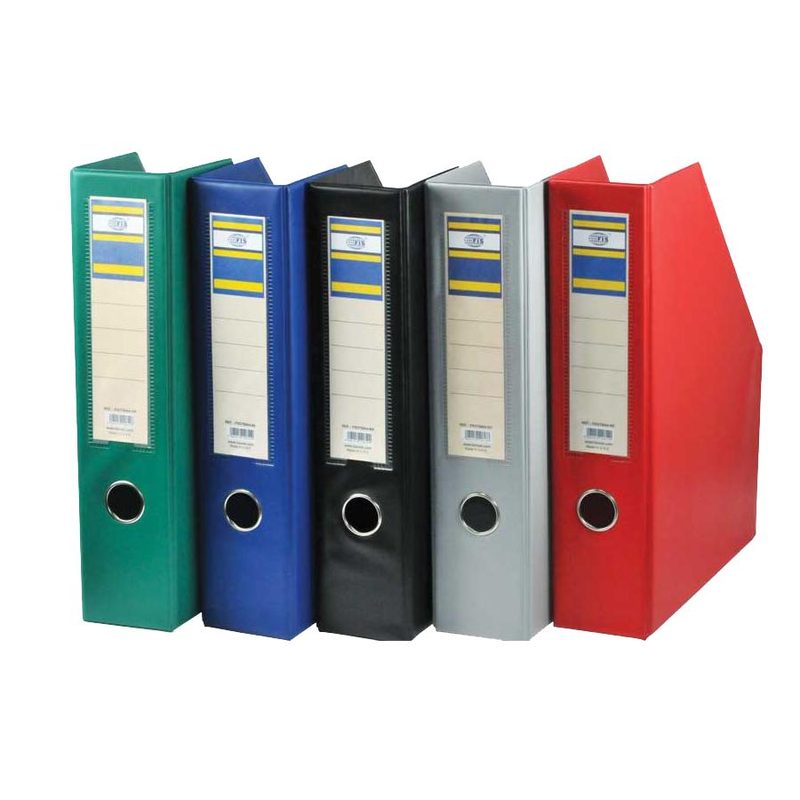 PVC Magazine Holder A4 – 90MM Spine – Grey — [FSOTMAGF9GY]