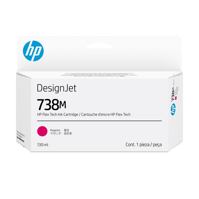 HP 738M 130-ml Magenta DesignJet Ink Cartridge print head Thermal inkjet