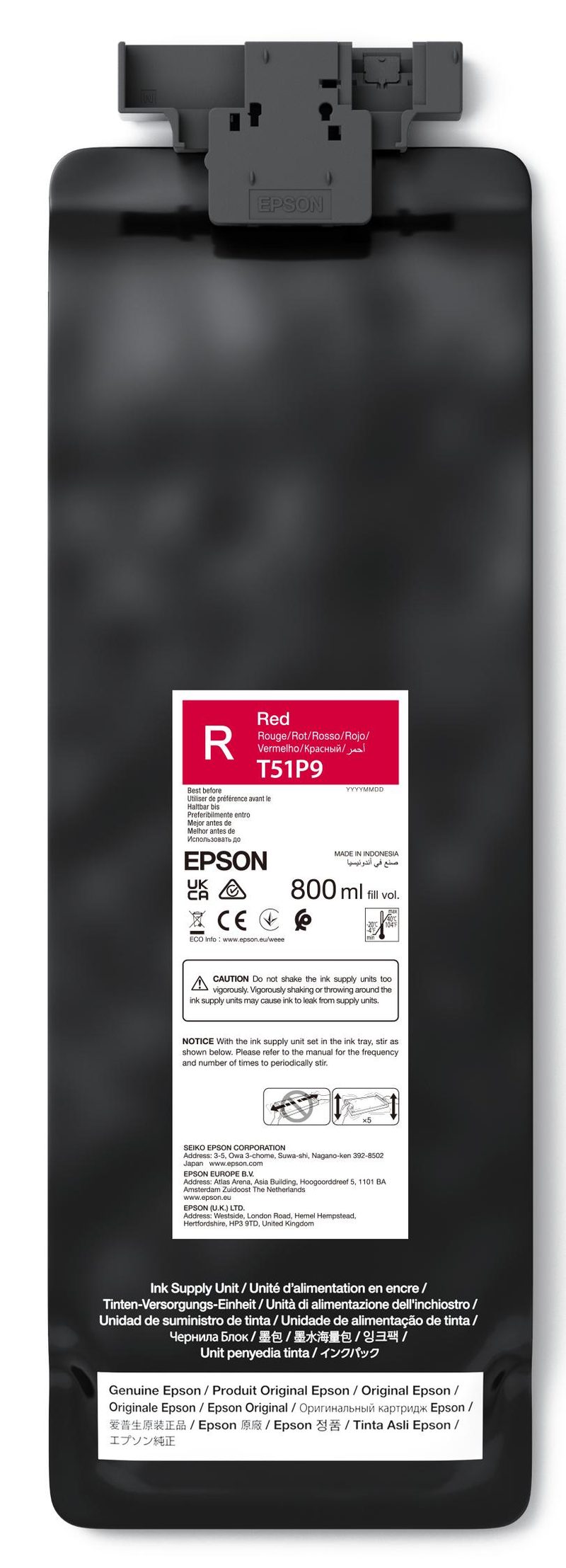 Epson UltraChrome GS3 Red T51P900 (800ML)
