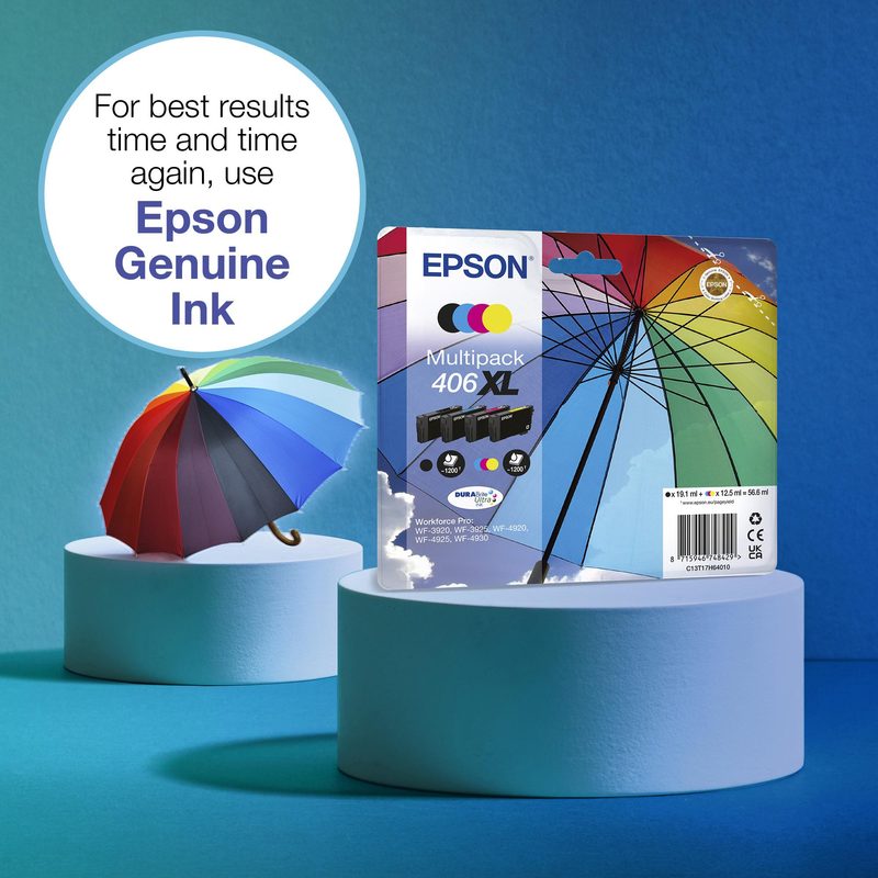Epson Multipack 4-colours 406XL DURABrite Ultra Ink RF/AM Tagged