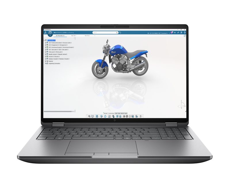 HP ZBook Fury G1i Wolf Pro Security Edition Intel Core Ultra 7 255HX Mobile workstation 40.6 cm (16") WUXGA 32 GB DDR5-SDRAM 1 TB SSD NVIDIA RTX PRO 3000 Blackwell Wi-Fi 7 (802.11be) Windows 11 Pro AI Workstation, AI PC Silver