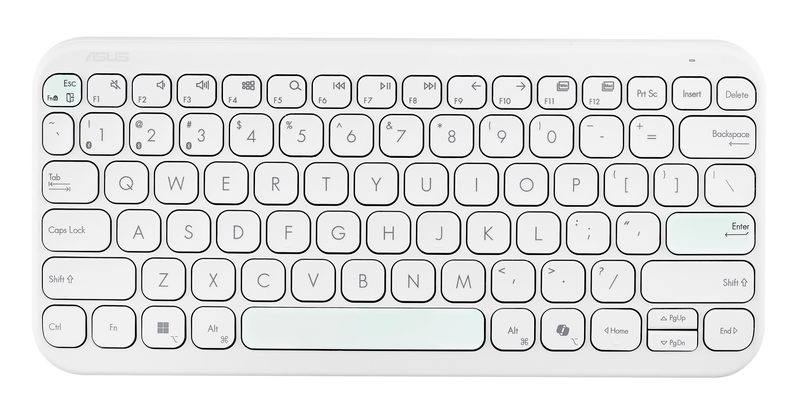 ASUS Marshmallow KW100 keyboard Home Bluetooth QWERTY US International Beige